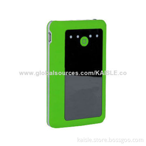 Dual-USB Ports Power Bank with 6,600mAh Capacity, 4-level Power Indicator